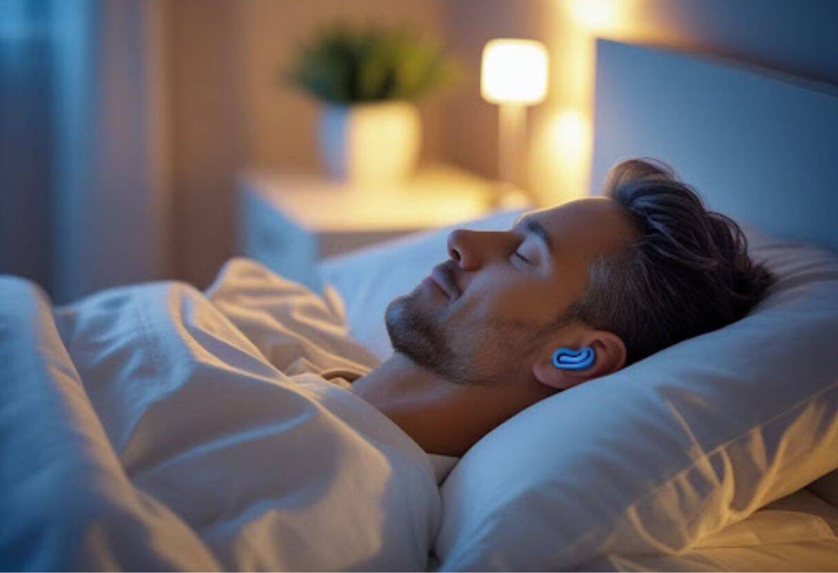 Mit Ohrstöpsel schlafen